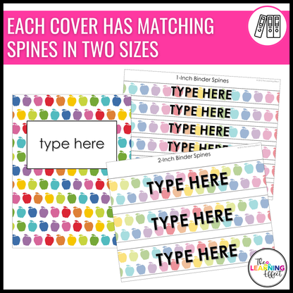 Editable Teacher Binder Covers and Spines for Planners and Classroom Organization