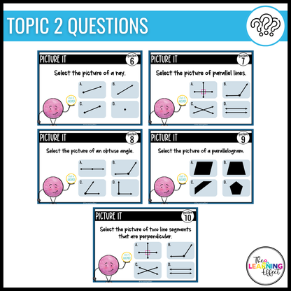 Geometry Google Slides | 4th Grade Math Digital Task Cards Activity