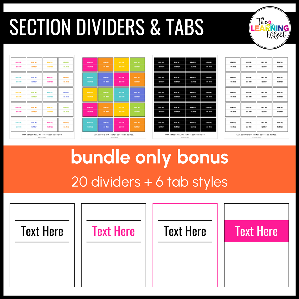 Editable 2026-2027 Teacher Planner | Printable Digital Lesson Plan Binder Templates