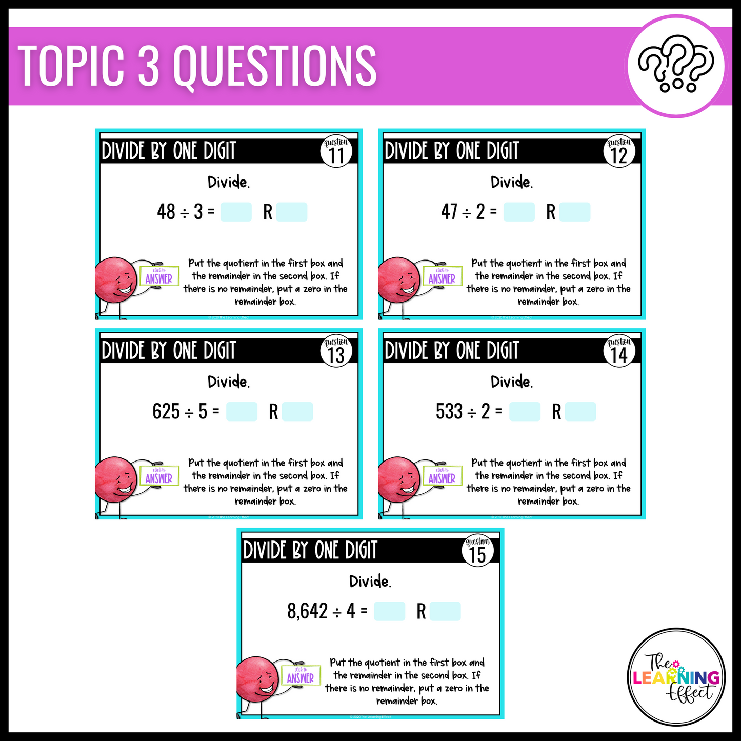 5th Grade Math Spiral Review #1 Google Slides | Digital Task Cards Test Prep Activity
