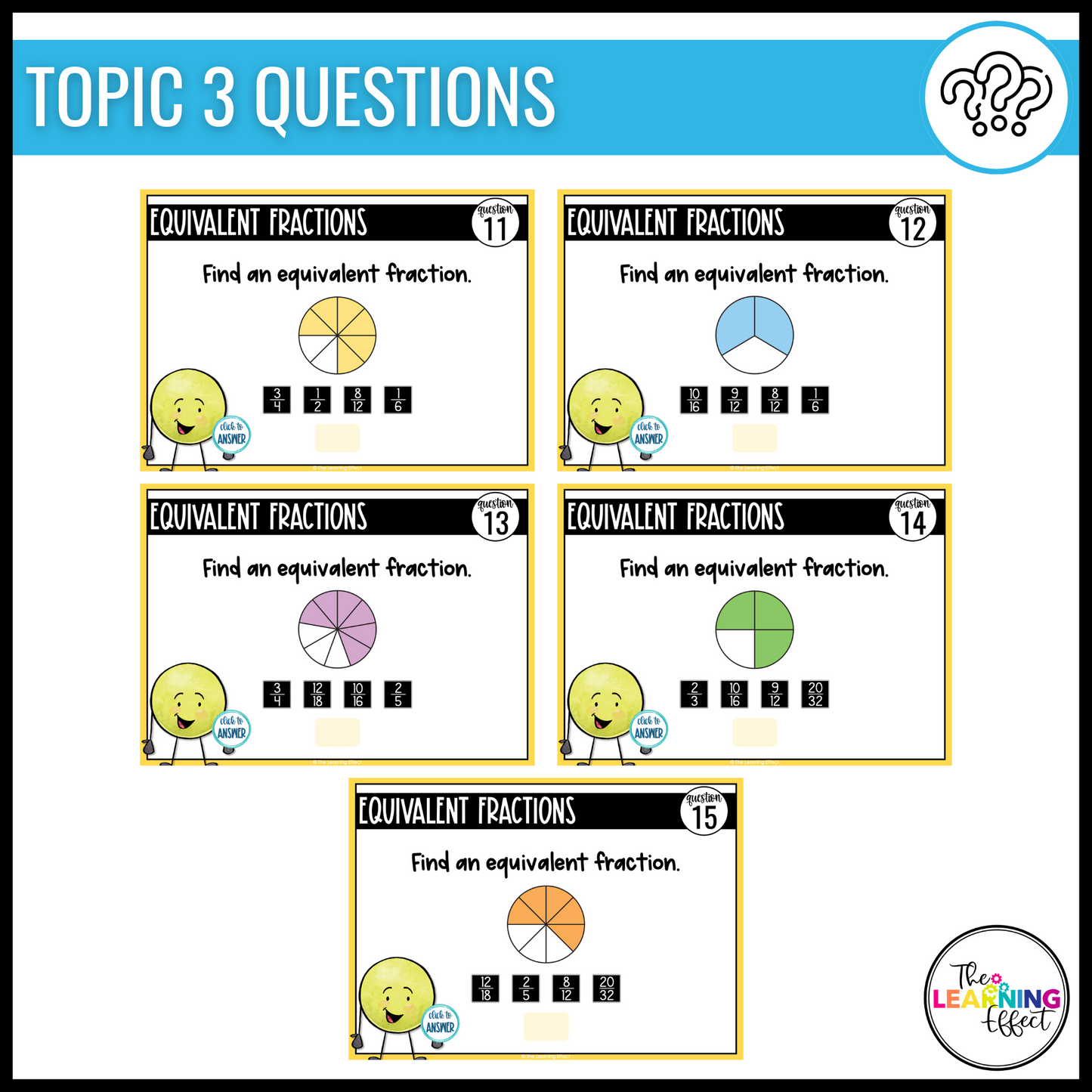 Fractions Google Slides | 4th Grade Math Digital Task Cards Activity