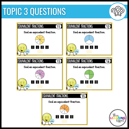 Fractions Google Slides | 4th Grade Math Digital Task Cards Activity