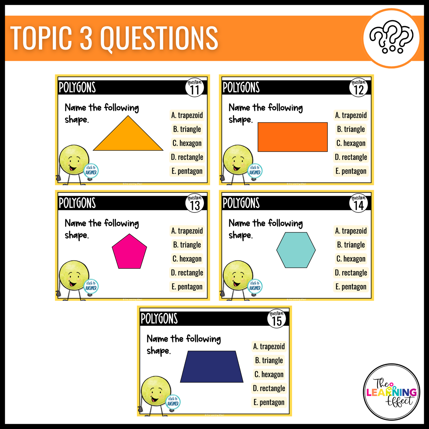 3rd Grade Math Spiral Review #3 Google Slides | Digital Task Cards Test Prep Activity