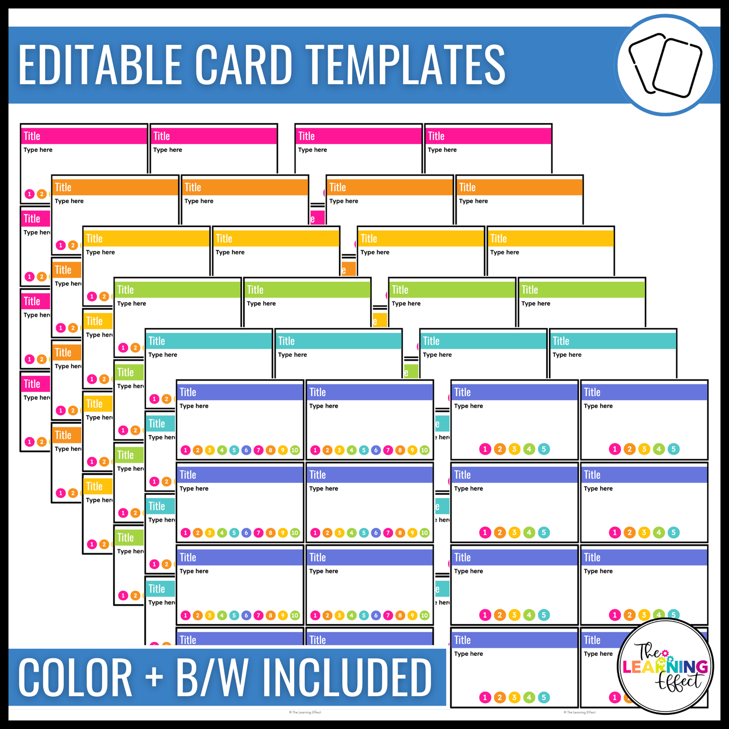 Behavior Punch Cards | Editable Student Reward for Classroom Management