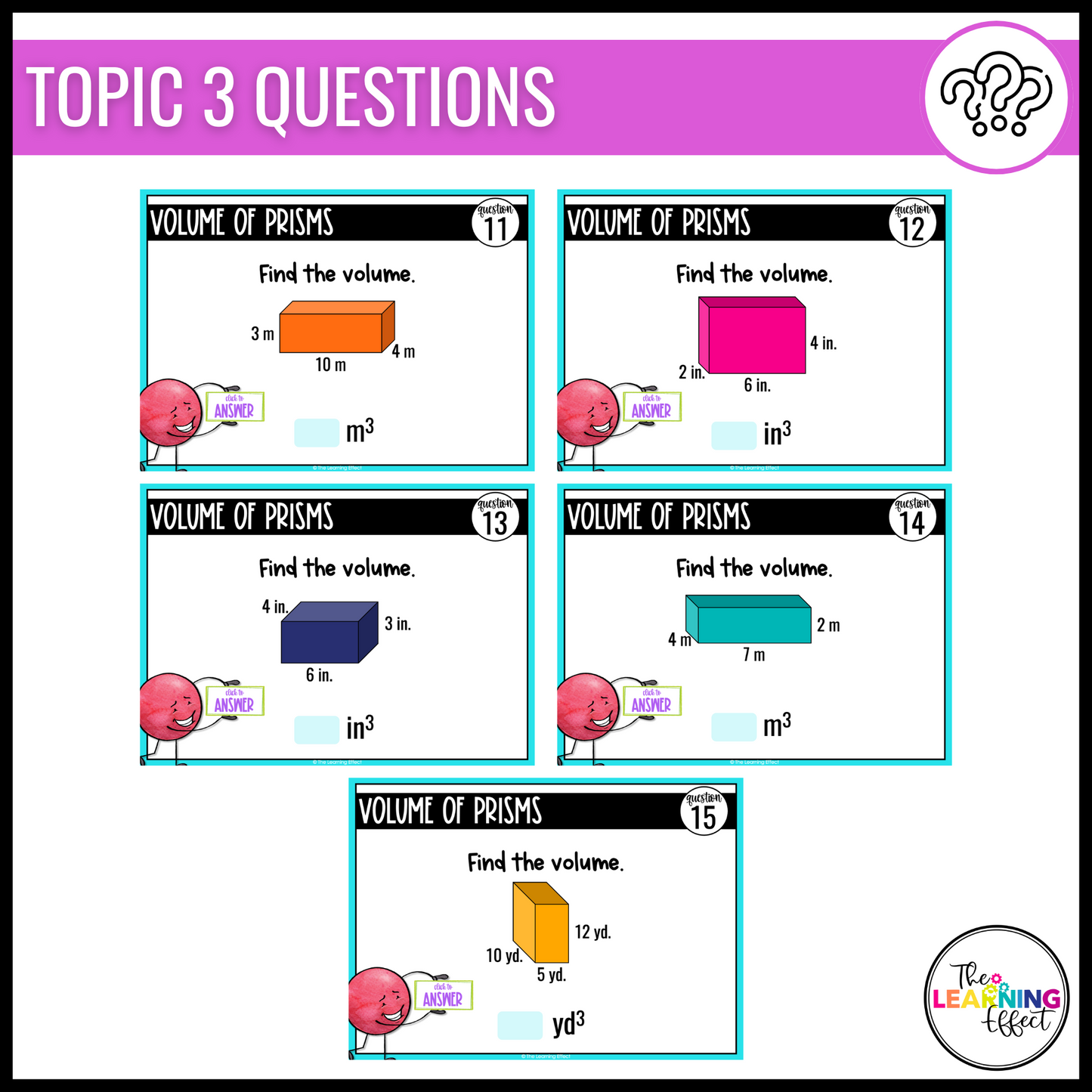 Volume Google Slides | 5th Grade Digital Task Cards Math Review Activity