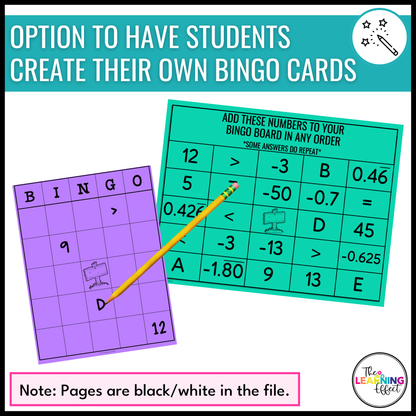 Integers and the Coordinate Plane Bingo Game | Math Review Activity