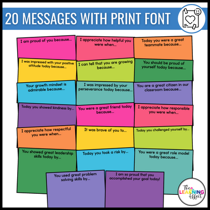 Positive Notes Home for Students | Parent Communication | Growth Mindset