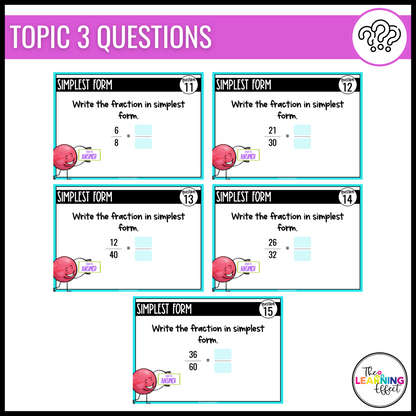 Fractions as Division Google Slides | 5th Grade Digital Task Cards Math Activity