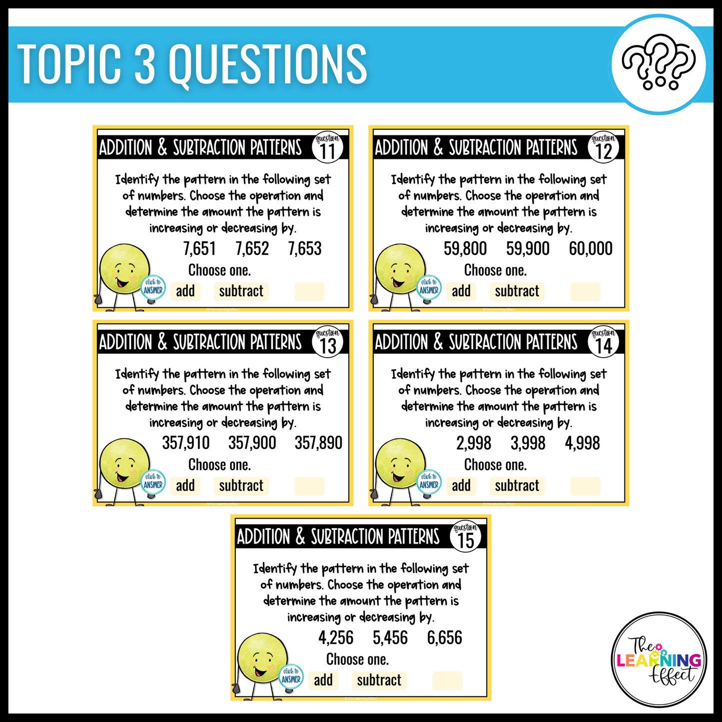 Adding and Subtracting Whole Numbers Google Slides | 4th Grade Digital Task Cards Activity