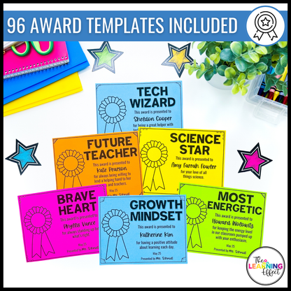 End of the Year Student Awards | Editable Certificate Templates