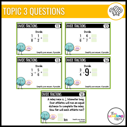 Multiplying and Dividing Fractions Google Slides | 6th Grade Digital Task Cards