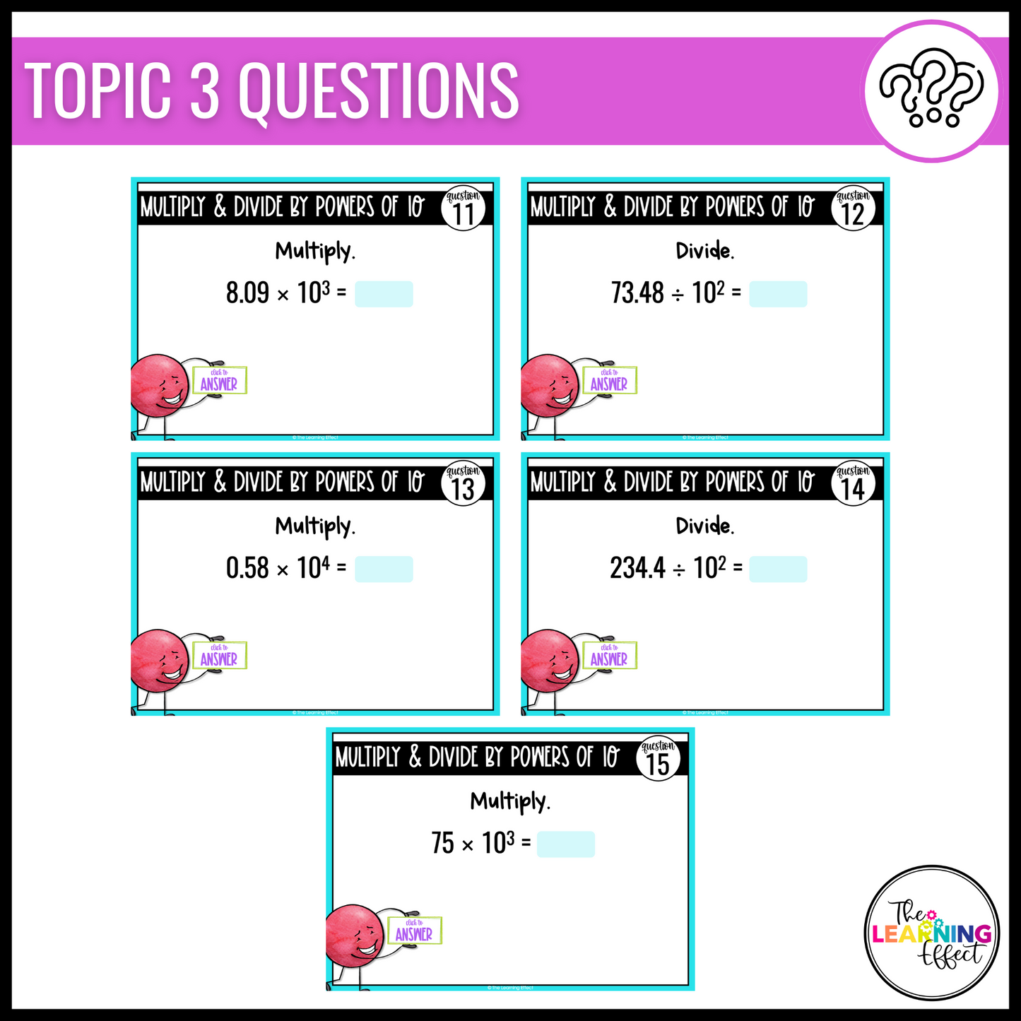 Multiplying and Dividing Decimals Google Slides | 5th Grade Digital Task Cards