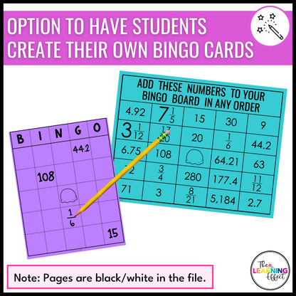 5th Grade Math Spiral Review Bingo Game | End of Year Test Prep Activity