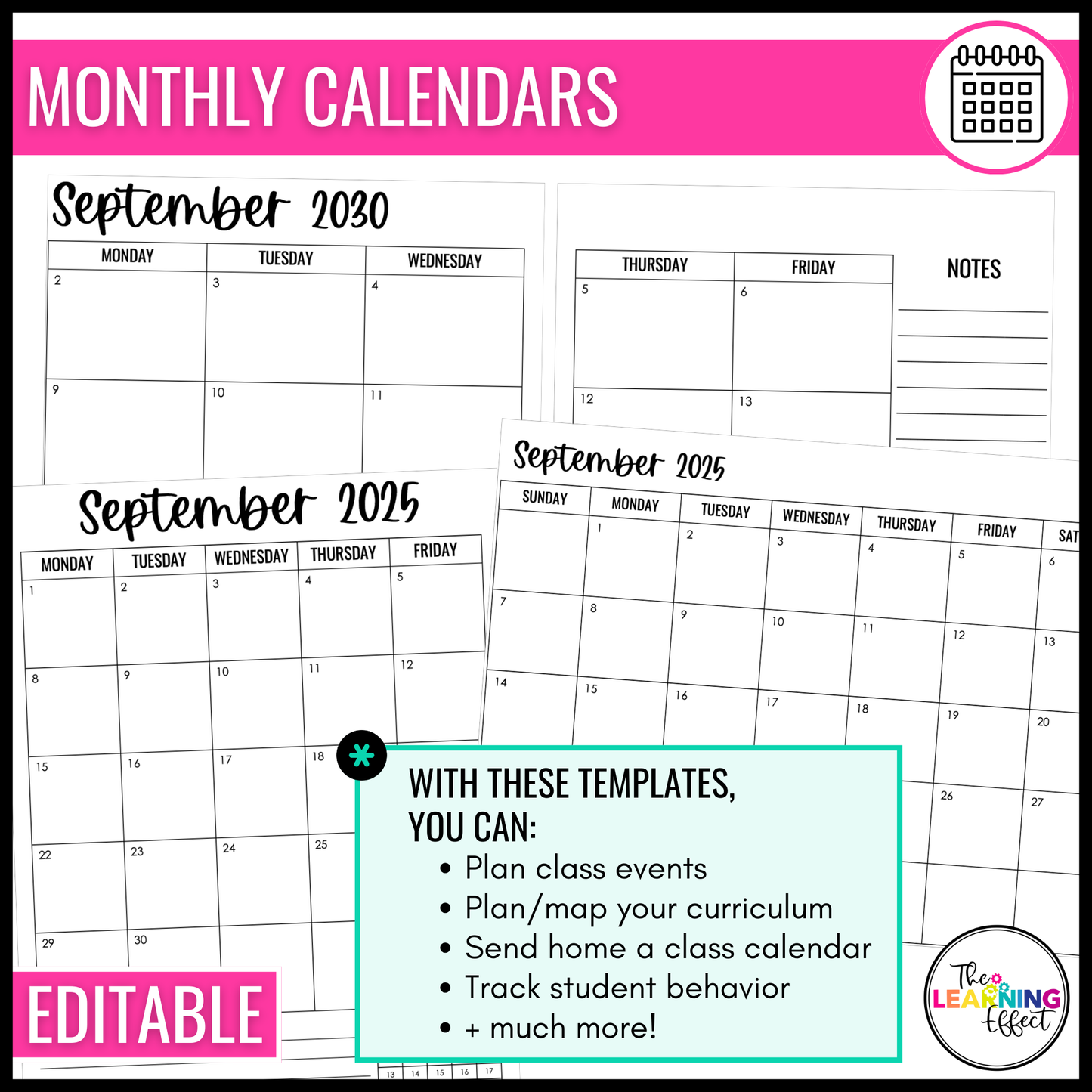 Parent & Home Communication BUNDLE | Newsletter, Handbook, Positive Notes, Calendar