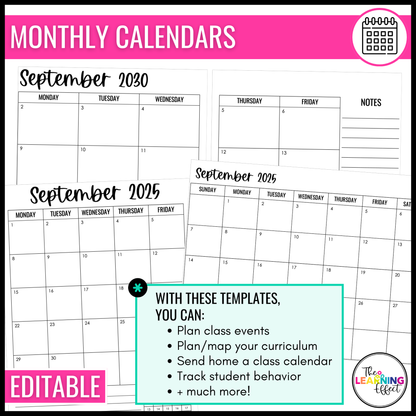 Parent & Home Communication BUNDLE | Newsletter, Handbook, Positive Notes, Calendar