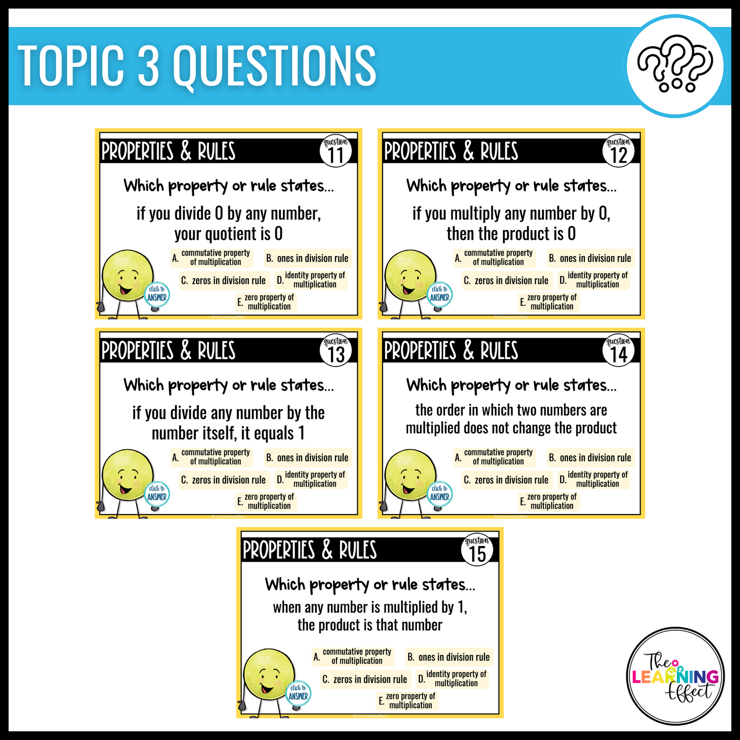 Multiplication and Division Google Slides | 4th Grade Digital Task Cards Activity
