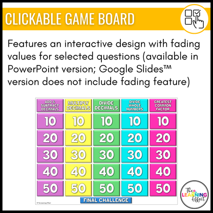 6th Grade Math Fraction, Decimal, and Percent Game Shows BUNDLE | Test Prep Review Activities