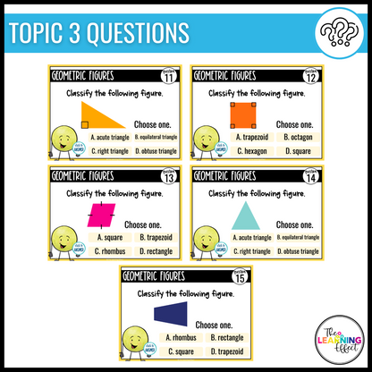Geometry Google Slides | 4th Grade Math Digital Task Cards Activity