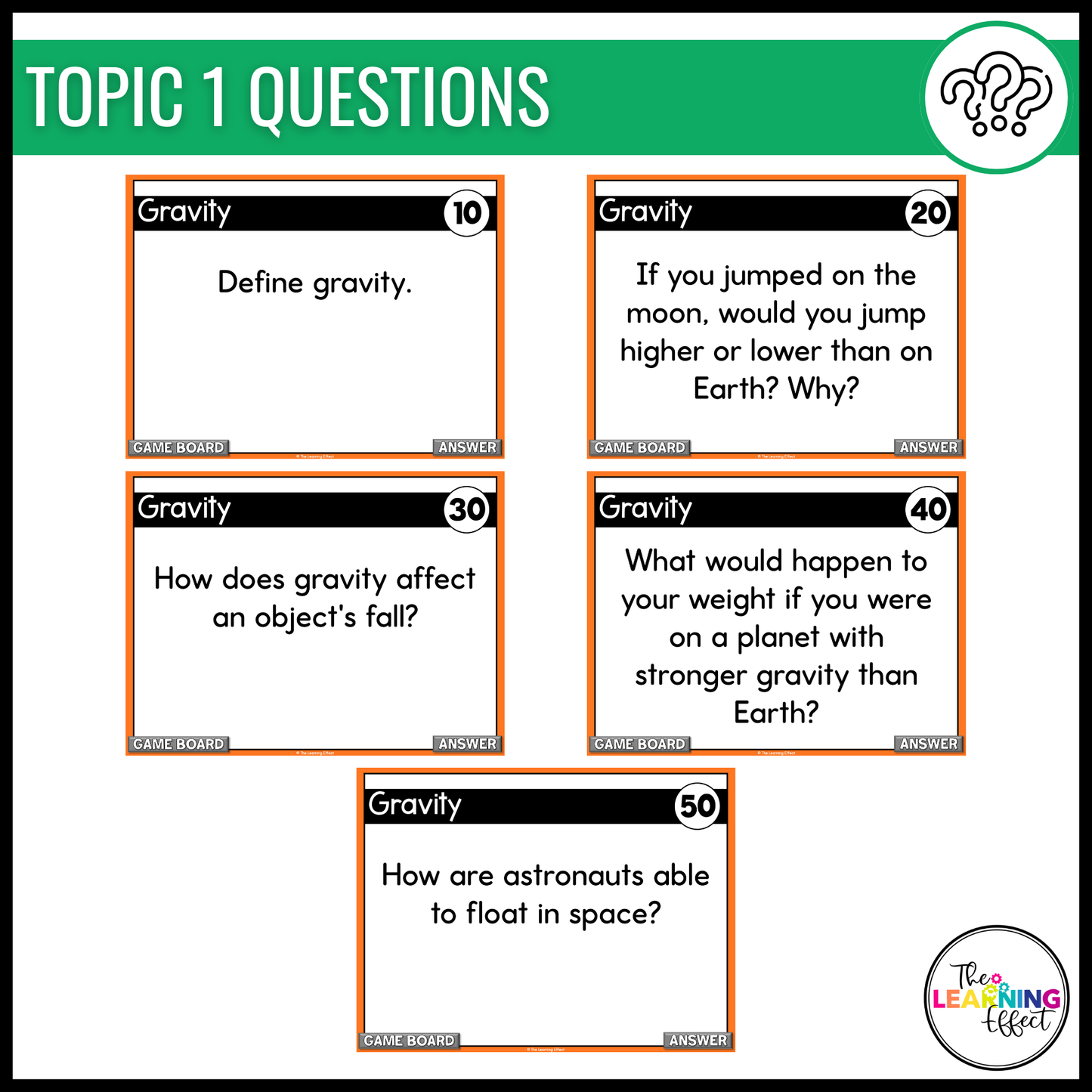 Force and Motion Game Show | Science Review Test Prep Activity