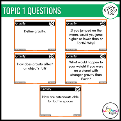 Force and Motion Game Show | Science Review Test Prep Activity