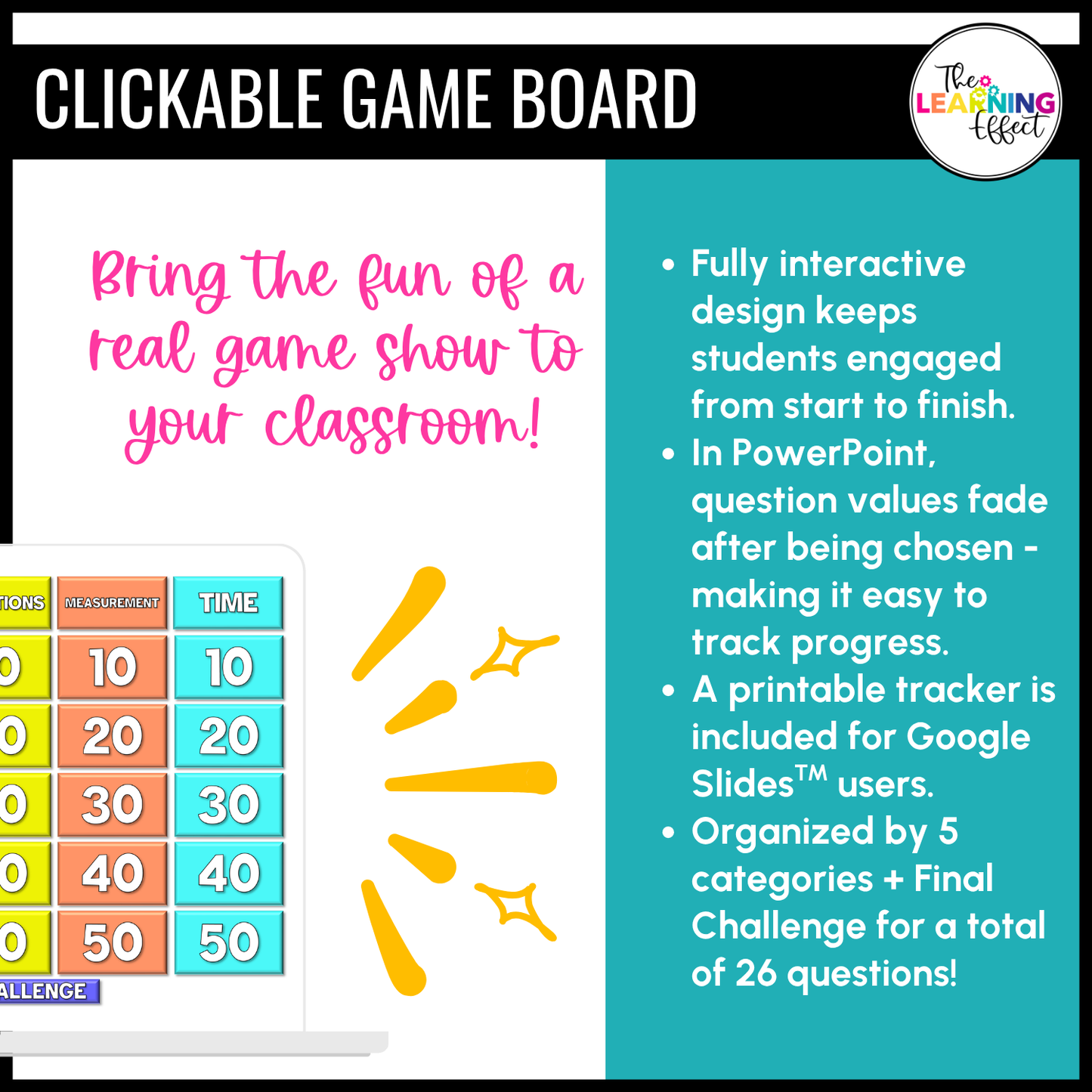 Math Game Show Test Prep BUNDLE | Upper Elementary All Standards Review Activities