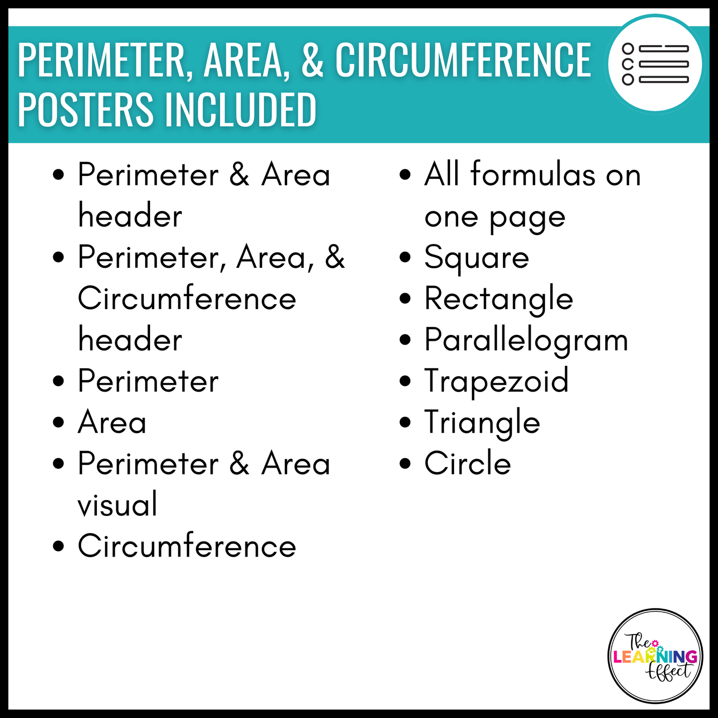 Geometry Posters BUNDLE | 2D and 3D Shapes, Area, Perimeter, and Volume Anchor Charts