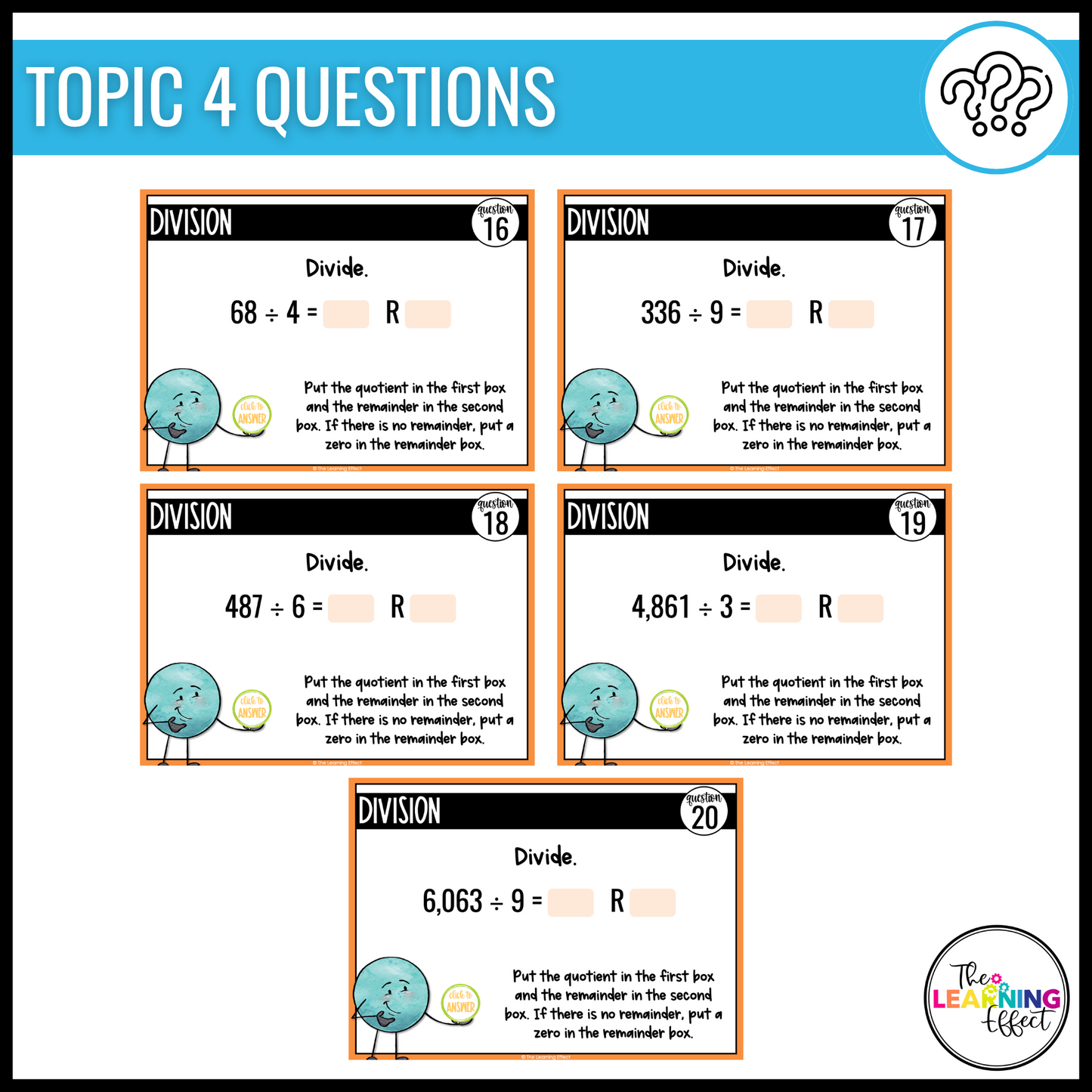 4th Grade Math Spiral Review #1 Google Slides | Digital Task Cards Test Prep Activity
