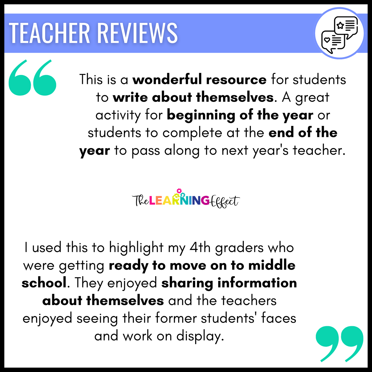 Student Snapshot Poem | All About Me Activity | End of the Year or Back to School