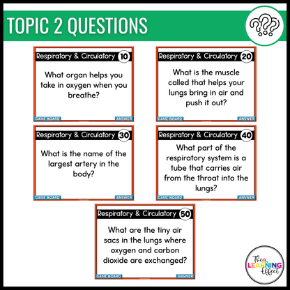 Human Body Systems Game Show | Science Review Test Prep Activity