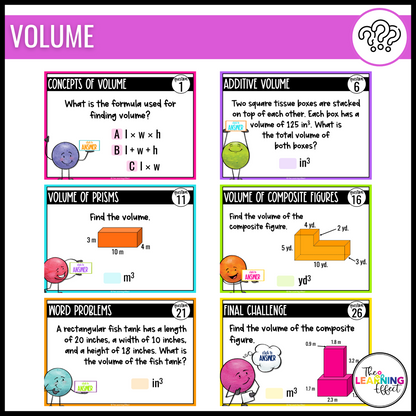 5th Grade Math Geometry and Measurement Google Slides BUNDLE | Digital Task Card Activities