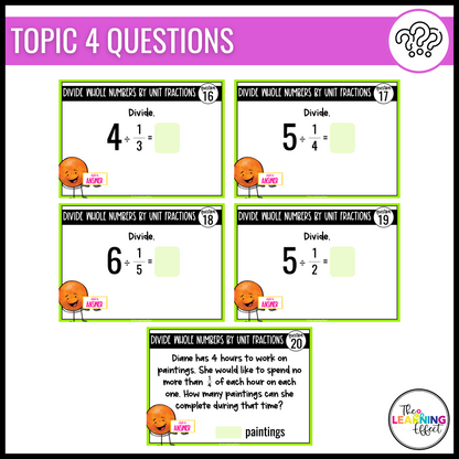 Multiplying and Dividing Fractions Google Slides | 5th Grade Digital Task Cards