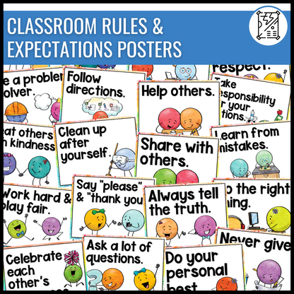 Positive Classroom BUNDLE | Affirmations, Posters, Student Awards, Notes, Rules