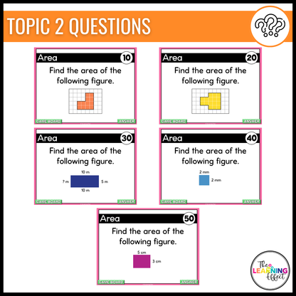 3rd Grade Math Spiral Review #3 Game Show | End of Year Test Prep Activity