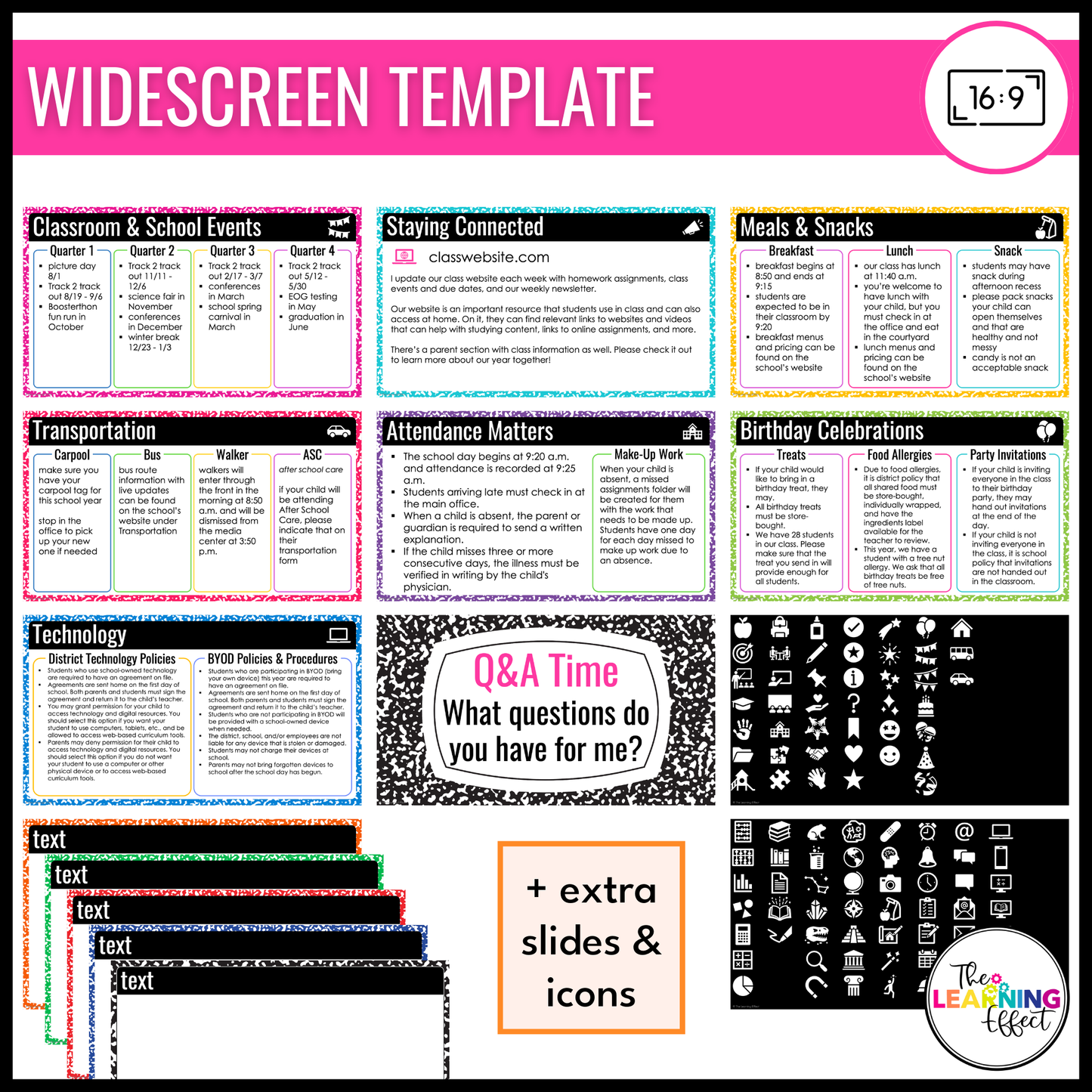 Meet the Teacher, Open House, or Back to School Night Slideshow | Google Slides and PPT