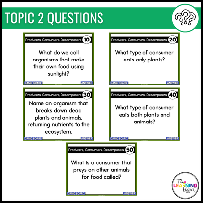 Ecosystems Biomes Game Show | Science Review Test Prep Activity