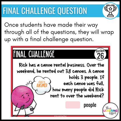 4th Grade Math Google Slides BUNDLE | All Standards Digital Task Cards Activities