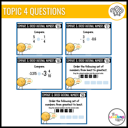 Integers and the Coordinate Plane Google Slides | 6th Grade Digital Task Cards