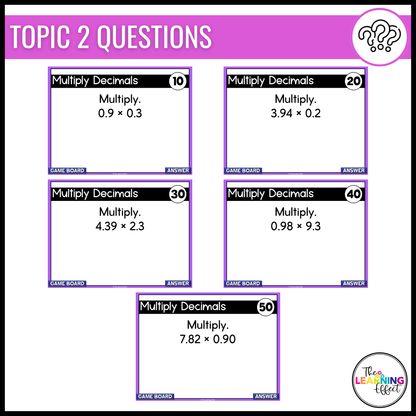 Multiplying and Dividing Decimals Game Show | 5th Grade Math Review Activity