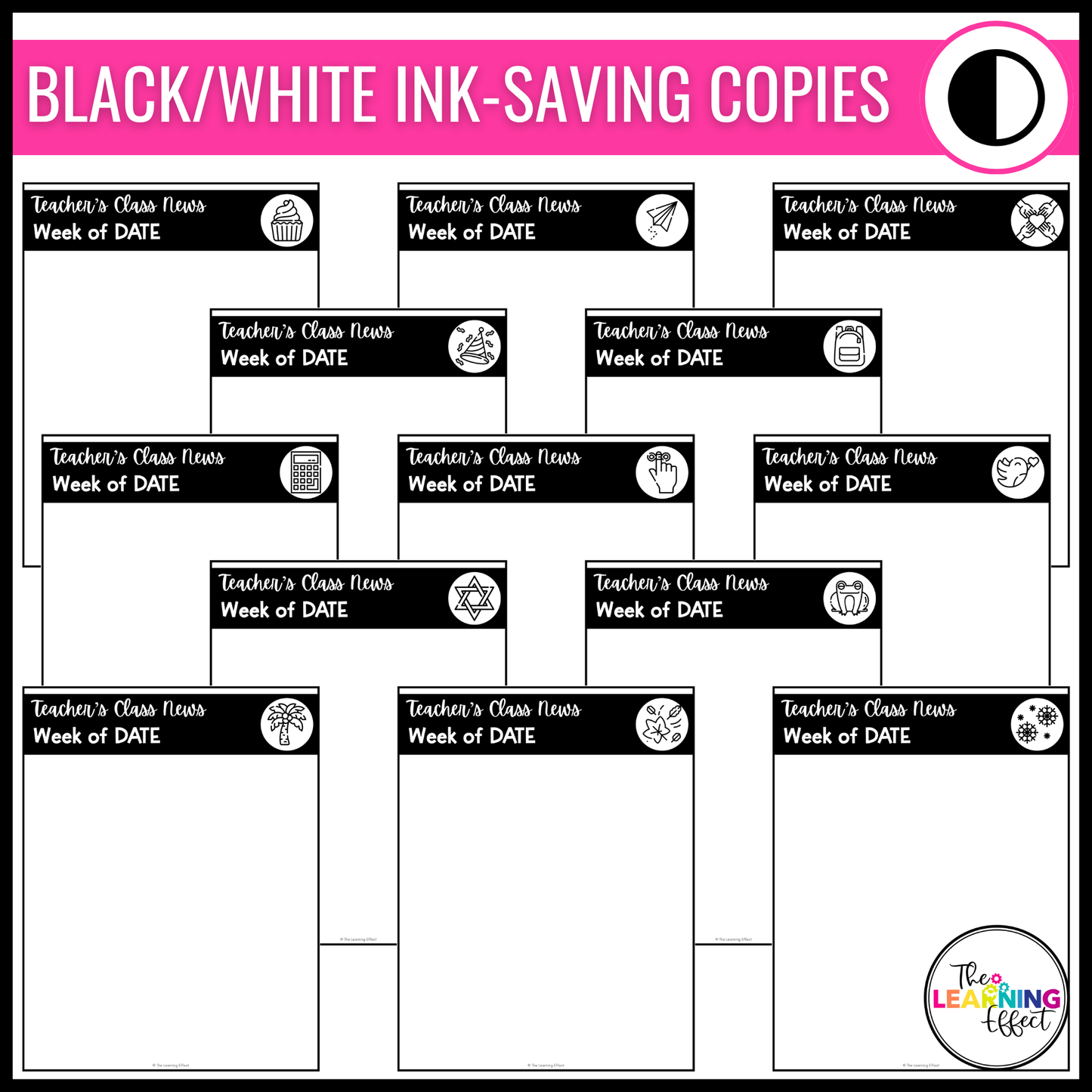 Classroom Newsletter Templates Editable | Weekly or Monthly Parent Communication