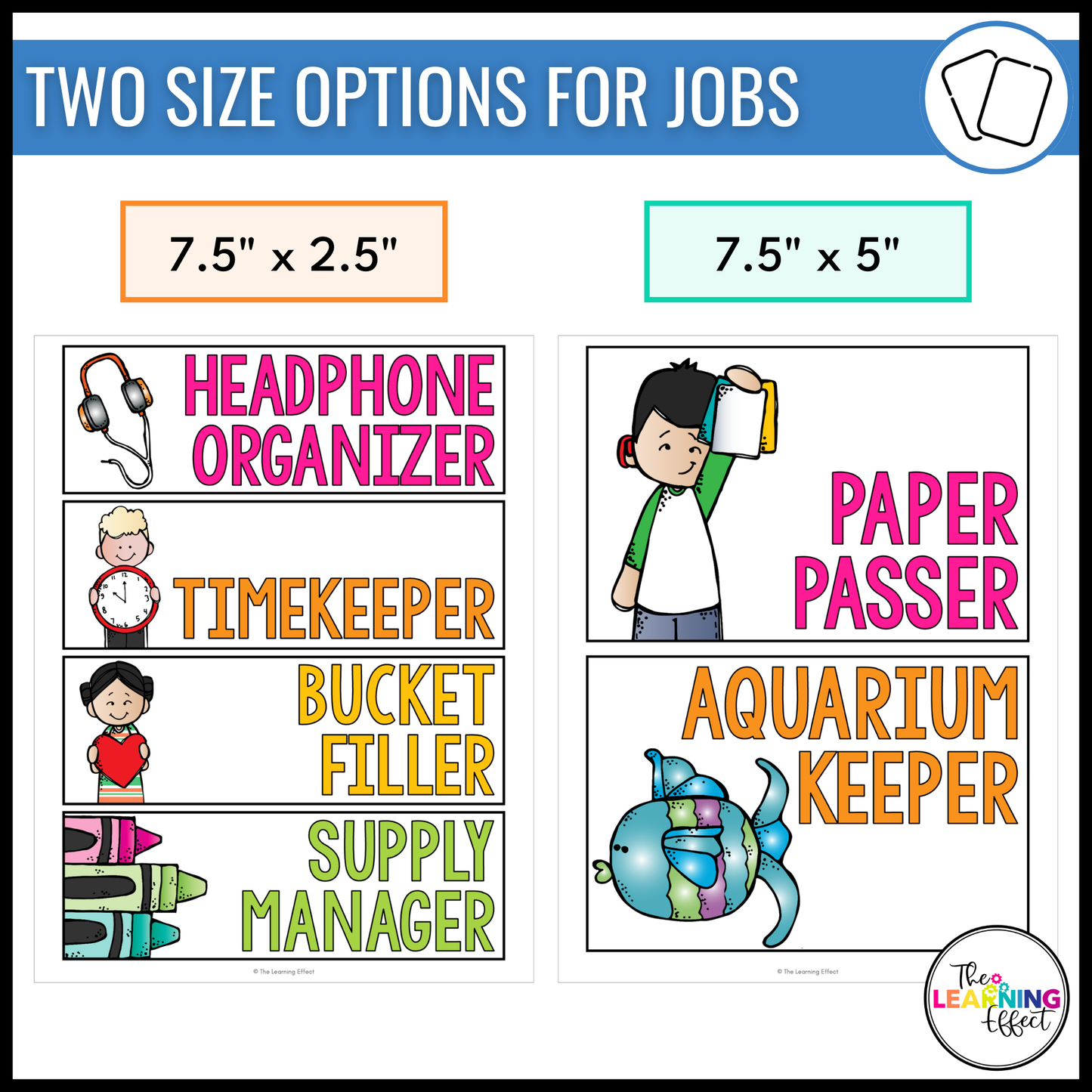 Classroom Jobs | Editable Student Job Cards for Class Display