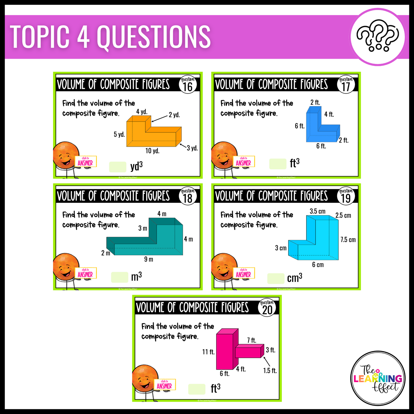 Volume Google Slides | 5th Grade Digital Task Cards Math Review Activity