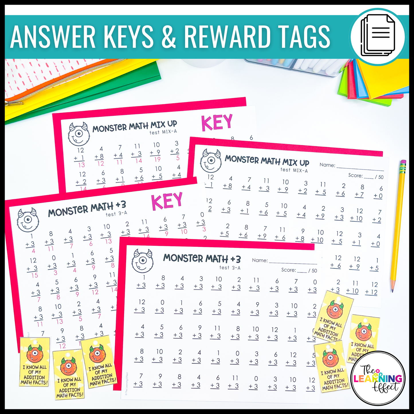 Math Fact Fluency Addition and Subtraction Timed Tests BUNDLE | Practice Worksheets