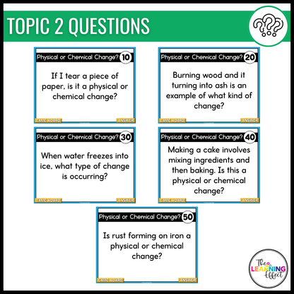 Matter Game Show | Science Review Test Prep Activity