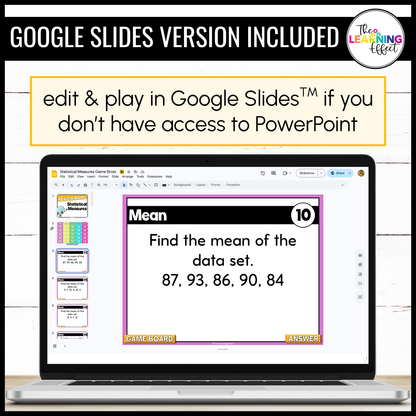 6th Grade Math Data and Statistics Game Shows BUNDLE | Test Prep Review Activities