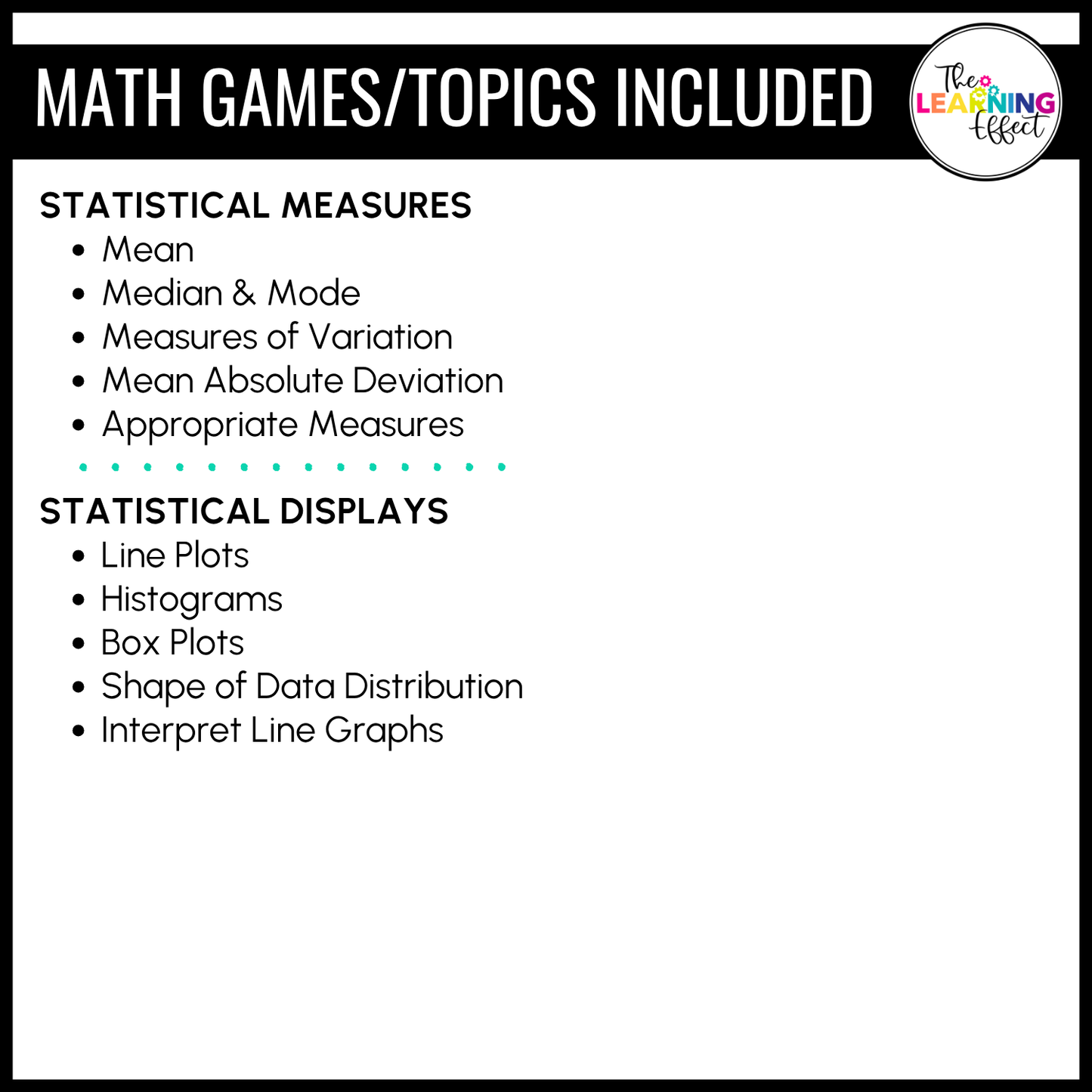 6th Grade Math Data and Statistics Game Shows BUNDLE | Test Prep Review Activities