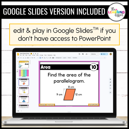 6th Grade Math Geometry Game Shows BUNDLE | Test Prep Review Activities