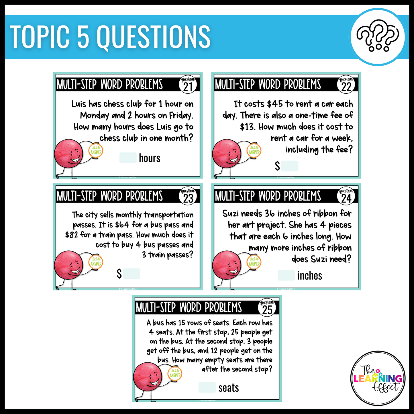 Multiply with Two-Digit Numbers Google Slides | 4th Grade Math Digital Task Cards Multiplication Activity