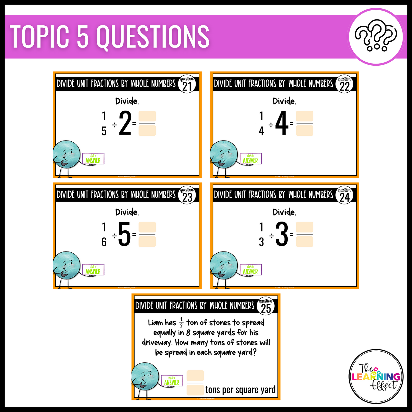 Multiplying and Dividing Fractions Google Slides | 5th Grade Digital Task Cards