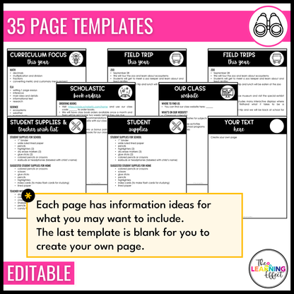 Editable Classroom Parent Handbook Templates | Back to School Rules and Procedures