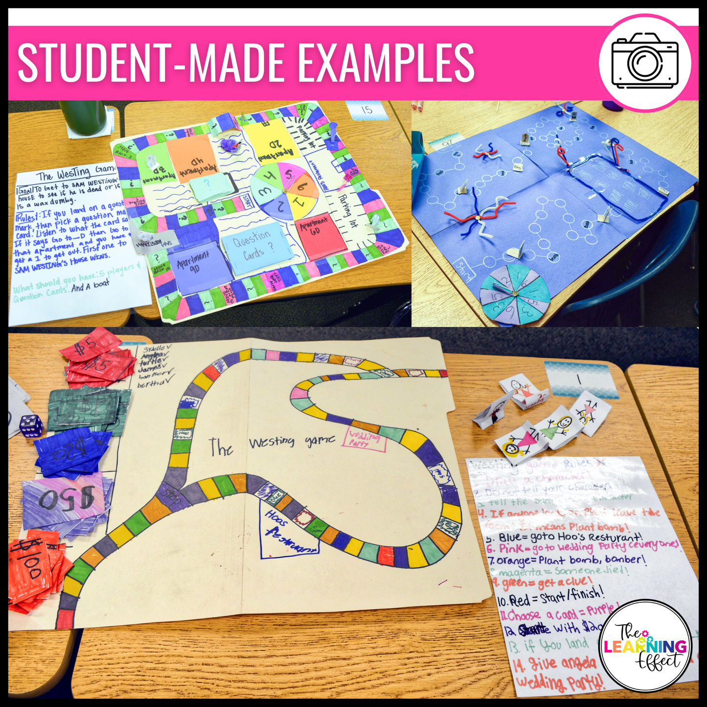 Create Your Own Board Game Project | Fun No Prep Activity | End of the Year